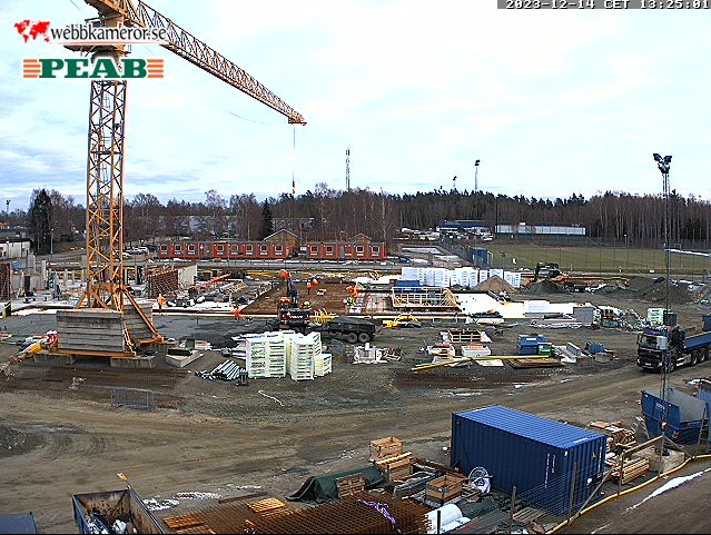Webbkamera från byggarbetsplatsen